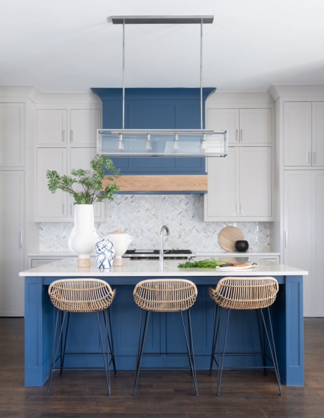 Лучшие сине-голубые оттенки для интерьера кухни и способы их применения