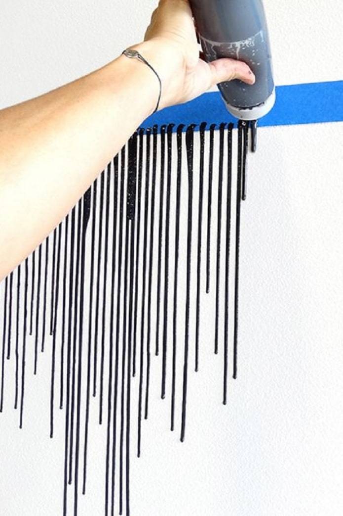 Как можно необычно покрасить стены?