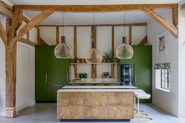 Стильные зеленые оттенки для дизайна кухни