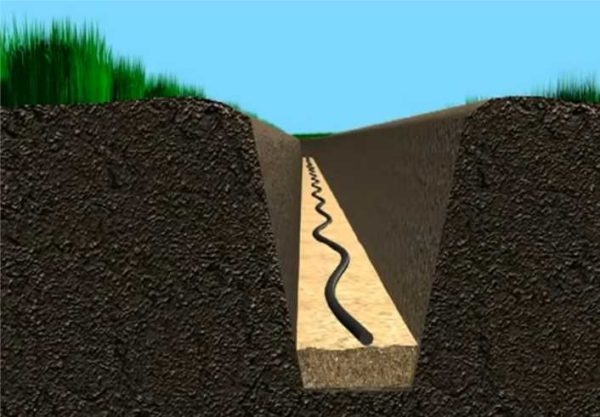 Как проложить кабель в земле