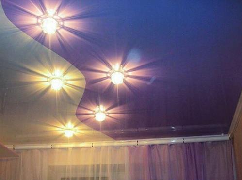 
          Освещение натяжных потолков на фото (+50 фото)
