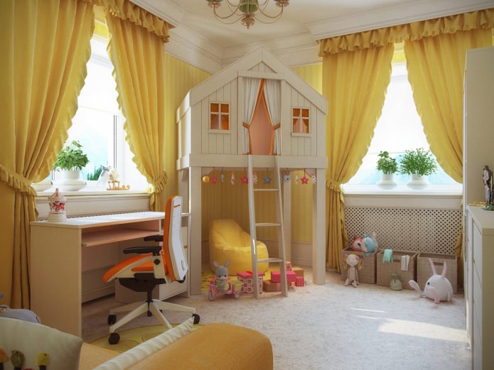 Дизайн детской комнаты для девочки